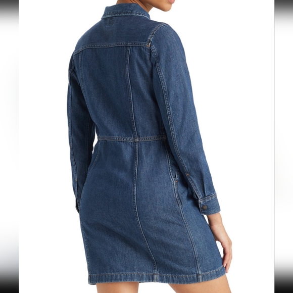 Levi's Denim Western Dress Medium Wash - Picture 3 of 12